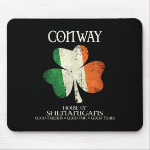 Alfombrilla De Ratón Apellido Conway Familia Irlanda Casa Irlandesa De