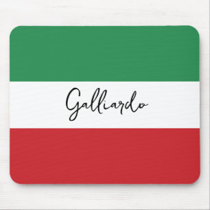 Alfombrilla De Ratón Apellido de familia personalizado italiano