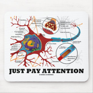 Alfombrilla De Ratón Apenas atención de la paga (neurona/sinapsis)