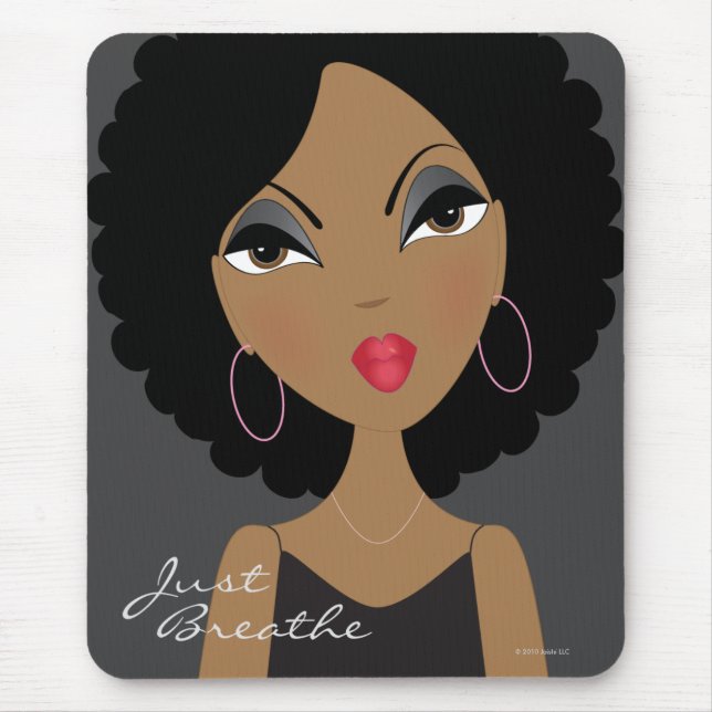 Alfombrilla De Ratón Apenas respire Mousepad (Frente)