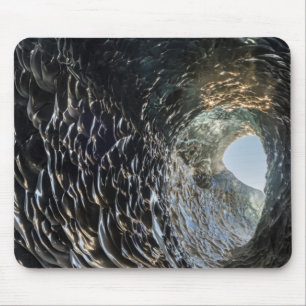 Alfombrilla De Ratón Apertura circular en una cueva de hielo