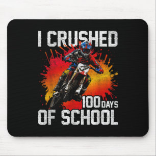 Alfombrilla De Ratón Aplasté 100 Días De Bicicleta Sucia Escolar Para N