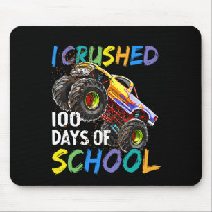 Alfombrilla De Ratón Aplasté 100 Días De Camión Monstruo Infantil Niños