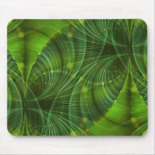 Alfombrilla De Ratón Apófisis Arte Fractal I - verde