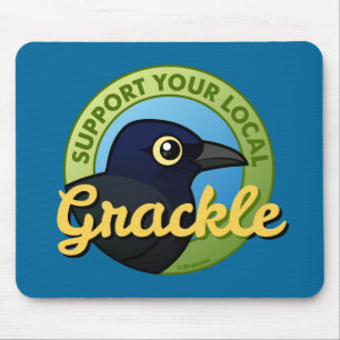 Alfombrilla De Ratón Apoye su Grackle local