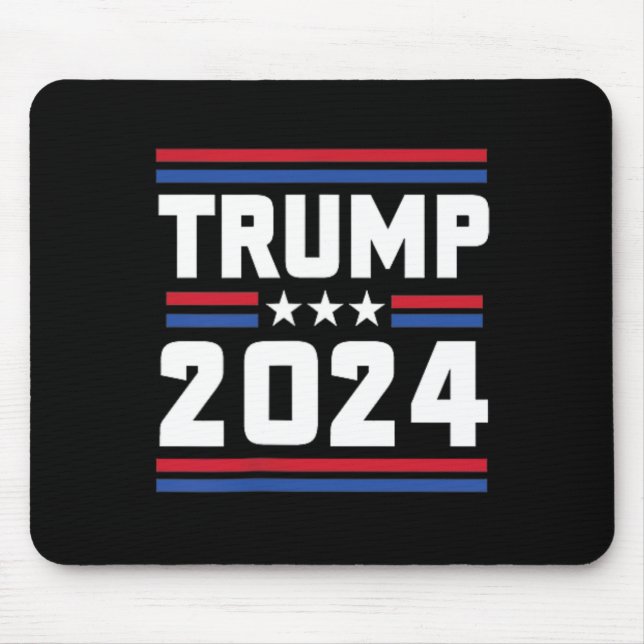 Alfombrilla De Ratón Apoyen a Trump, un criminal convicto de Trump 2024 (Frente)