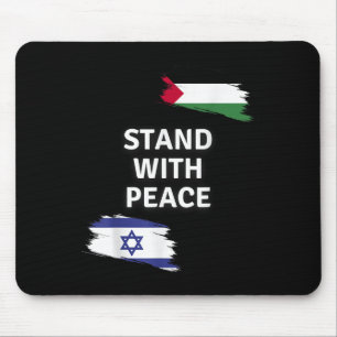 Alfombrilla De Ratón Apoyen La Paz. Camisa Palestina de Israel. Decir N