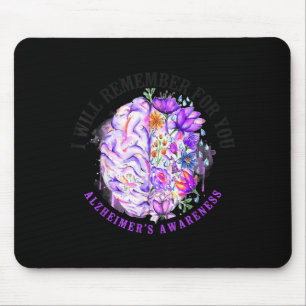 Alfombrilla De Ratón apoyo a la conciencia de la demencia de Alzheimer