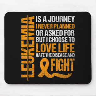 Alfombrilla De Ratón apoyo a Leukemia Awareness naranja Ribbon orgullos