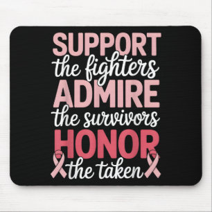 Alfombrilla De Ratón Apoyo al cáncer de mama Admire el cáncer de mama d