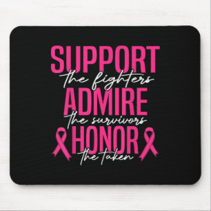 Alfombrilla De Ratón Apoyo al cáncer de mama Admire el cáncer de mama d