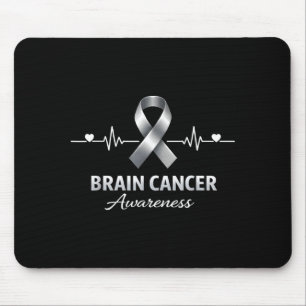 Alfombrilla De Ratón Apoyo escuadrón conciencia cáncer cerebral tumor c