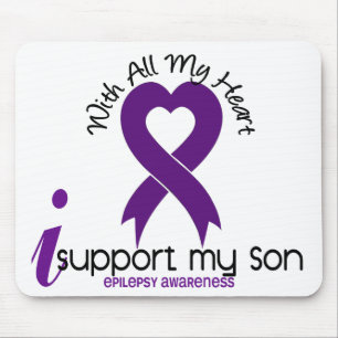 Alfombrilla De Ratón Apoyo mi epilepsia del hijo