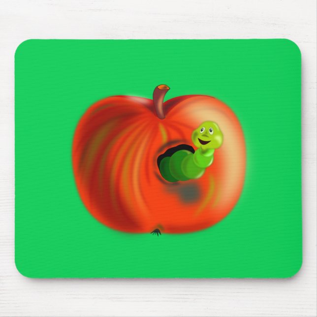 Alfombrilla De Ratón Apple feliz (Frente)