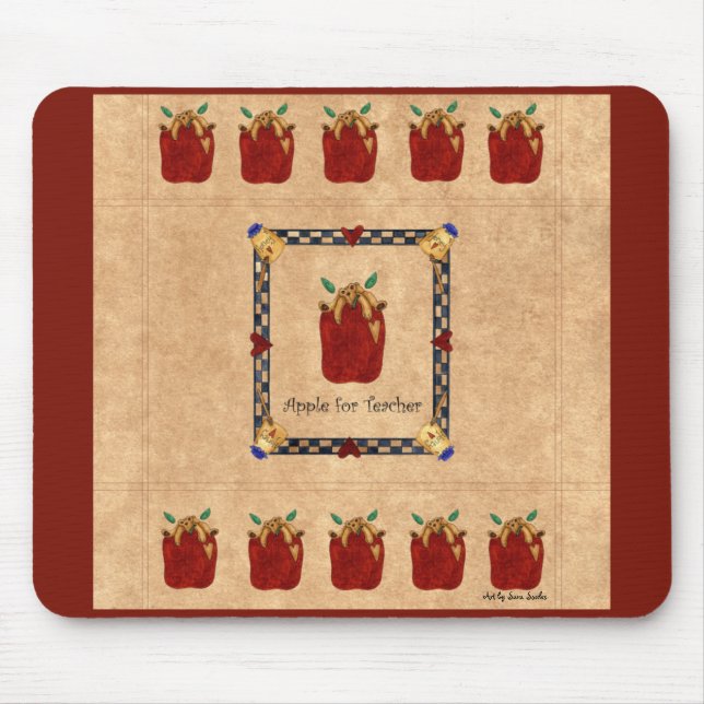 Alfombrilla De Ratón Apple for Teacher Mousepad (Frente)