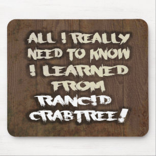 Alfombrilla De Ratón Aprendido de Crabtree rancio Mousepad