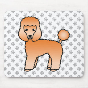 Alfombrilla De Ratón Apricot Toy Poodle Cute Cartojo Perro