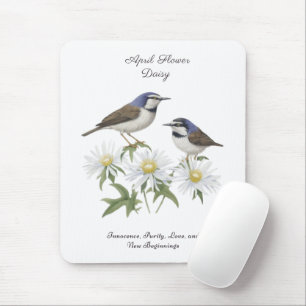 Alfombrilla De Ratón April Birth Month Flower Daisy Apreciado cumpleaño