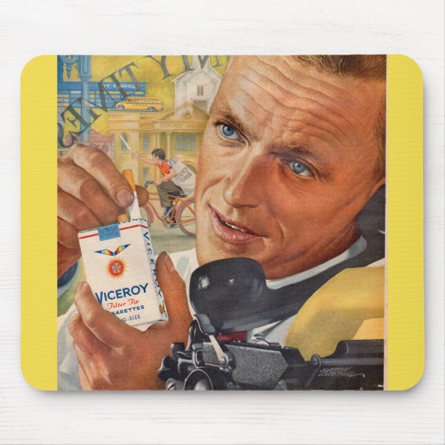 Alfombrilla De Ratón apuesto fumador viceroy (Frente)