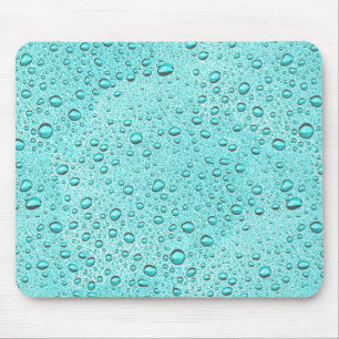 Alfombrilla De Ratón Aquamarine water droplets