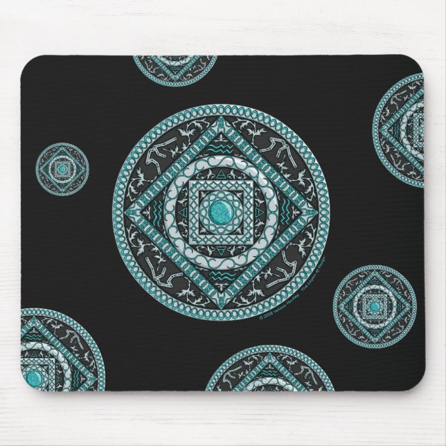 Alfombrilla De Ratón Aquarius Mandala Mousepad (Frente)