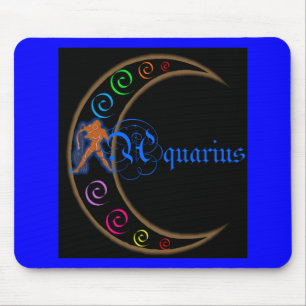 Alfombrilla De Ratón Aquarius Zodiac