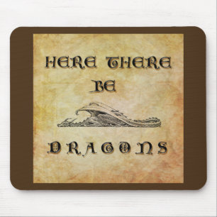 Alfombrilla De Ratón Aquí Hay Dragones