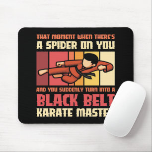 Alfombrilla De Ratón Araña Black Belt Karate Master