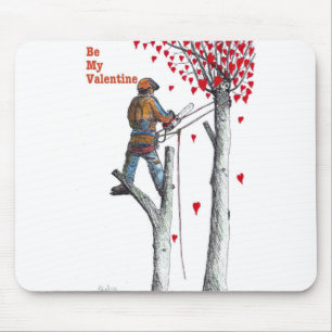 Alfombrilla De Ratón Árbitro cirujano Arborist Valentcard