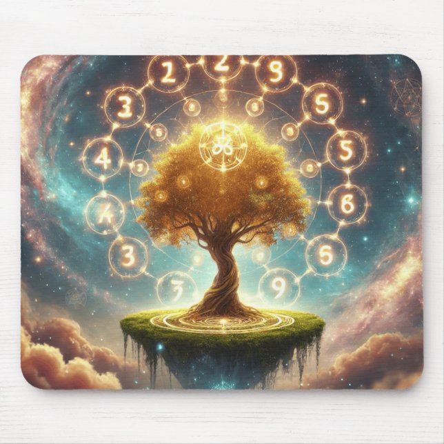 Alfombrilla De Ratón Árbol celeste de vida (Frente)