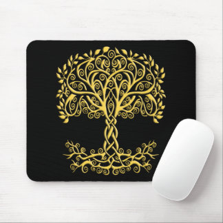 Alfombrilla De Ratón Árbol Celta Amarillo De La Vida