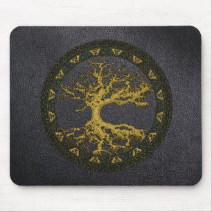 Alfombrilla De Ratón Árbol celta de vida [Yggdrasil] [Antiguo]