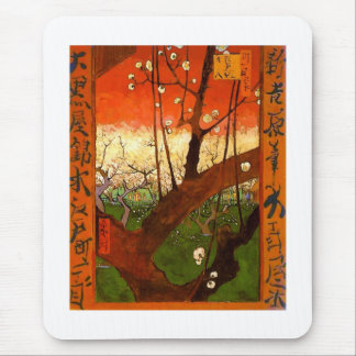 Alfombrilla De Ratón Árbol de ciruelas (Hiroshige) Van Gogh Bella Artes