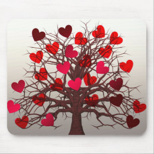 Alfombrilla De Ratón Árbol de corazones