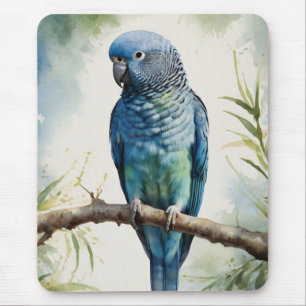 Alfombrilla De Ratón Árbol de eucalipto azul acuarela