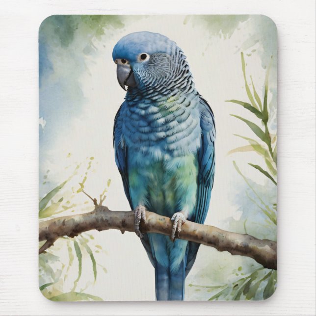 Alfombrilla De Ratón Árbol de eucalipto azul acuarela (Frente)