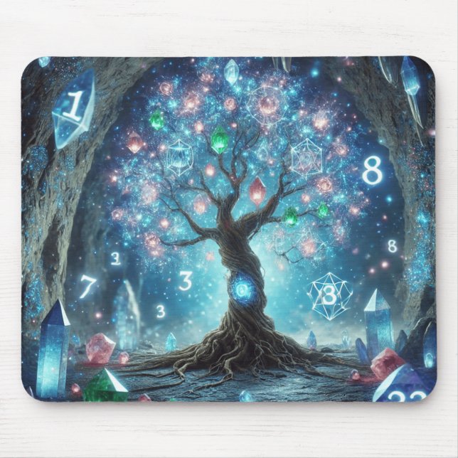 Alfombrilla De Ratón Árbol de Gemstone de la vida (Frente)