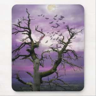 Alfombrilla De Ratón Árbol de Halloween