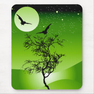 Alfombrilla De Ratón Árbol de Halloween