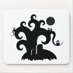 Alfombrilla De Ratón Árbol de Halloween