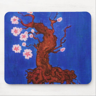 Alfombrilla De Ratón Árbol de la flor de cerezo