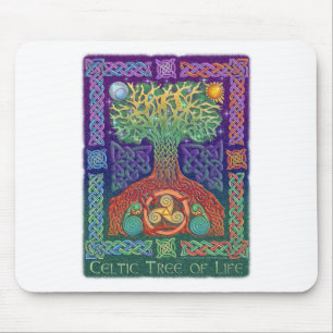Alfombrilla De Ratón Árbol de la vida céltico