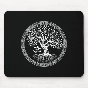 Alfombrilla De Ratón Árbol De La Vida Con Símbolo Om Yoga Zen Meditació