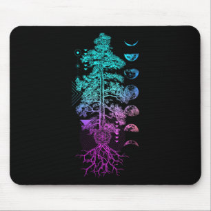 Alfombrilla De Ratón Árbol De La Vida Fases De La Luna Yoga Chakra Rega