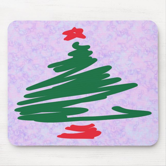 Alfombrilla De Ratón Árbol de Navidad (Frente)