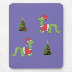 Alfombrilla De Ratón Árbol de Navidad de Dinosaurios navidades