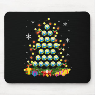Alfombrilla De Ratón Árbol de Navidad enciende bola de voleibol Santa H
