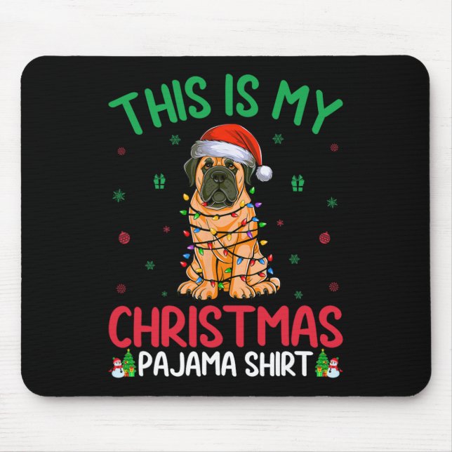 Alfombrilla De Ratón Árbol de Navidad feo en Santa Inglés Navidades de  (Frente)