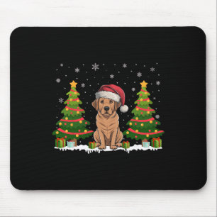 Alfombrilla De Ratón Árbol de navidad ilumina Navidades de perro de Lab
