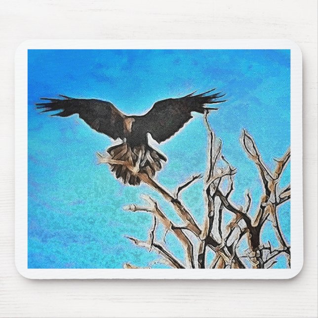 Alfombrilla De Ratón Árbol de raven (Frente)